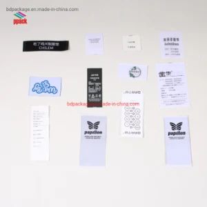 Professional Garment Accessories Factory Customize Logo Clothing Woven Patcheslabels with High Quality Polyester Yarn Made in China Manufacture - Baoding Pack Import and Export Co., Ltd. - China