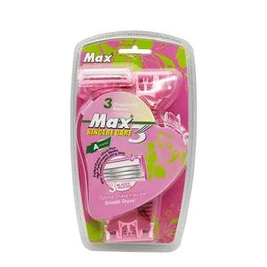 OEM Custom High Quality Safety Triple Blade Disposable Razor for Ladies - Yangzhou Top Daily Chemical Co., Ltd. - China