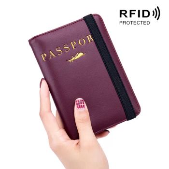 Wholesale PU RFID Passport Holder Credit Card Wallet Leather Card Holder for Women Luxury Passport Holder - Guangzhou Yujia Industrial Co., Ltd. - China