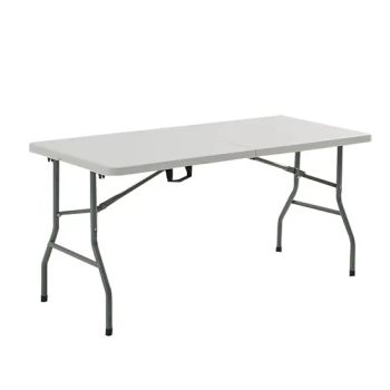 Wholesale HDPE Rectangle Plastic Folding Tables Manufacturers Outdoor Long Wedding Catering Camping Travel White Tables - Gaomi Bomei International Trade Company - China