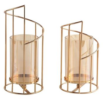 Christmas Gift Gold Decorative Glass Candle Holder - Qingyuan Xingxiang Hardware Products Co., Ltd - China