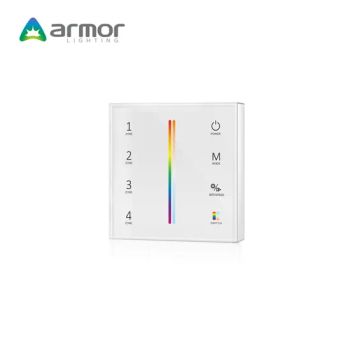RGB+CCT Battery Powered Wireless RF2.4G Wall Remote Control LED Dimmers - Armor Lighting Co., Ltd. - China