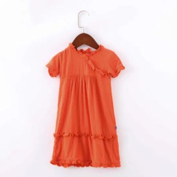 Bamboo Children Wear Girls Apparel Summer Fashion Floral Flower Girls Dresses - Keenago Holdings Limited - China