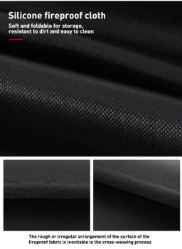 Fireproof Silicone Fiberglass Under Grill Mats Outdoor Fire Pit Floor for Outdoor Cooking Camping Heating - Ruituofengmao (Shanghai) Technology Co., Ltd. - China
