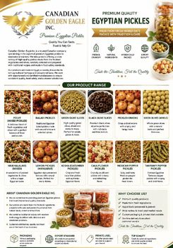 Pickles of all kinds • Spices • Herbs • Fresh aromatic plants such as coriander, dill, parsley, and organic mint  • Natu - Canadian Golden Eagle Inc - Canada