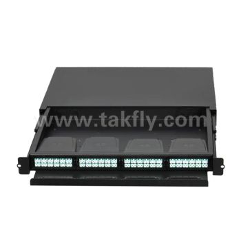1u Chassis 19" Rack Mount 48f 72f 96f Fiber Optic MPO Patch Panel - Takfly Communications Co., Ltd. - China