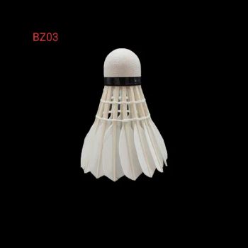 High Quality Goose Feather Badminton Shuttlecock OEM Accept Trademark BZ Model NO. BZ01 Speed 75,76,77,78 Type - Lu'an Baizhou Import & Export Trading Company - China