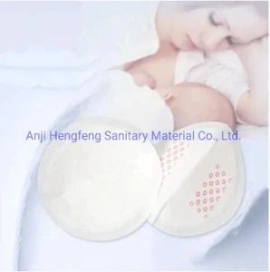 Stay Dry Disposable Nursing Pads for Breastfeeding MOQ 5000 Stock No Color White Group Adult Origin China Trademark HF Weight 2-3.8g - Anji Hengfeng Sanitary Material Co., Ltd. - China