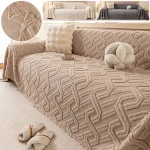 Shu Velveteen Sofa Cover 2026 New Winter Thick Heat Storage Warm Sofa Towel Autumn/Winter Non Slip Mat Blanket Sofa Throw - Hangzhou Jiuzhong Technology Co., Ltd. - China