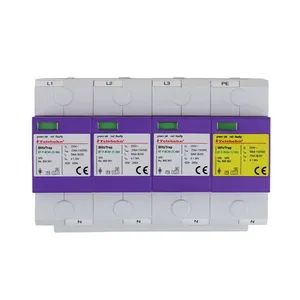 Telebahn 255V AC SPD T1+T2 25ka 3p+N 3 Phase Parafoudre Surge Protection Surge Protector Surge Arrester for Main Distribution - Zhuhai Telehof Electrics Company Limited - China