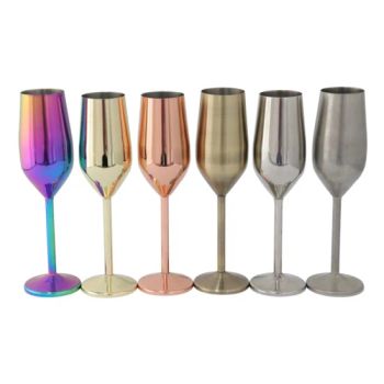 Customized Gold Copper Plated Wine Cup Stainless Steel Champagne Luxury Red Wine Glasses for Wedding Party - Changsha Sunflower B&T Co., Ltd. - China