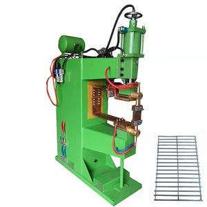 Pneumatic Resistance Wire Mesh Shelf Grill Grid Contact Row Welder Spot Welding Machine - Suzhou Hanxin Machinery Equipment Co., Ltd. - China