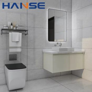 Home or Hotel Bathroom Vanity with LED Light Makeup Mirror Basin Bathroom Vanities Lighting - Foshan Hanse Industrial Co., Ltd. - China