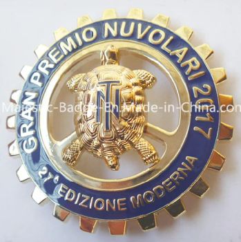 Gold Plated 3D Metal Turtle Badge MJ-Badge-073 Customized 15D SGS - Majestic Giftware Co., Ltd. - China