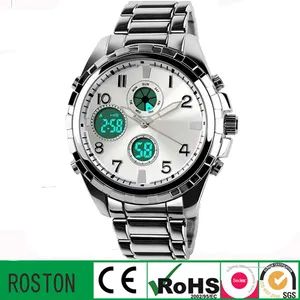 Japan Quartz Watch 30m Water Resistant Unisex Analog Chronograph Luminous 1Y - Guangzhou Roston Watch & Clock Co., Ltd. - China