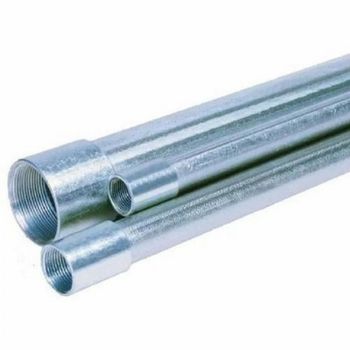 gi 25 mm Galvanized Iron Conduit Pipes Size 25 mm Color Silver Head Shape Round Surface Finish Smooth Material Pvc Ms Gi, - Voltify Turnkey Solutions Private Limited - India