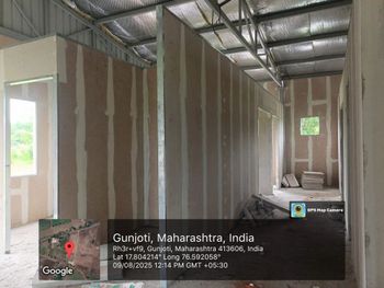 Prefab Drywall Partitions Color White Height 10 ft Material Cement Built Type Prefab Construction Method Dry Usage/Application - M K Developers - India