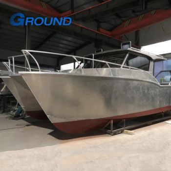 Offshore 35FT Aluminum Catamaran Fishing Boat for Recreation Seater 12 Type Catamaran Folded Unfolded Trademark Ground Certification - QINGDAO GROUND BOATS CO., LTD. - China