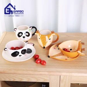 Wholesale Decorative Plate Bowl Cup 3PCS Ceramic Tableware Set for Children - Guangzhou Garbo International Trading Co., Ltd. - China