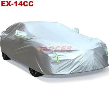 170t/190t Silver Polyester Car Cover W/Zipper Door, Rfl Strips The All Weather Car Cover Is Breathable&Water Resistant to Protect Your Vehicle From All Elements - NINGBO CONFIDENCE CAR ACCESSORY LTD. - China