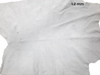 White 0.9-1.1mm Natural Split Leather Color White Finish Matte Usage Hand Gloves Material Split Leather Size/Dimension 0.9-1.1mm - R.V. Enterprise - India