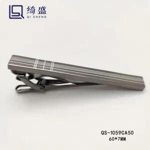 High Quanlity Line Design Cuff Links Tie Clip Concise Style Cufflinks with Gift Box - Guangzhou Qisheng Garment Accessories Co., Ltd. - China