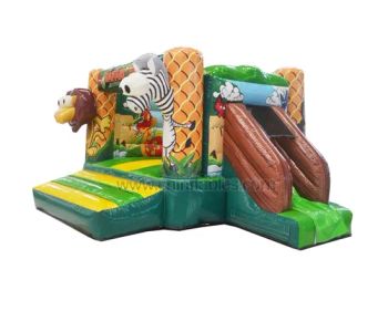 Orient Inflatables Wholesale Inflatable Safari Park Bouncer with Side Slide - Yuzhou Orient Recreation Equipment Co., Ltd. - China
