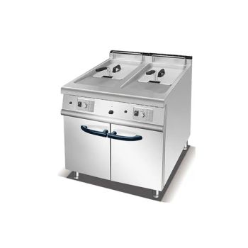 Um-SD-2 Stainless Steel Kitchen Equipment Gas Vertical Fryer Double (2) Tank 2 Independent Baskets Frying Oven Commercial Cabinet &Gas Vertical Fryer - Mep Kitcheneering Limited - China