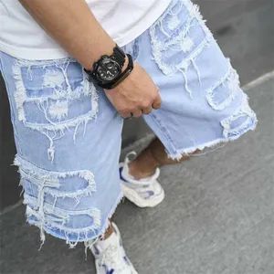 New Arrival Casual Ripped Patch Denim Straight Baggy Mens Jeans Short - Denim Shorts and Men Shorts Price - Guangzhou Jumeng Trading Co., Ltd. - China