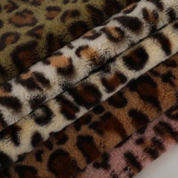 Imitation Rabbit Hair Fleece Fabric Leopard Fabric 100% Polyester Fabric Leopard Print Fleece Fabric Short Plush Fabric for Winter Coat/Blanket - Hangzhou K&M Textile Co., Ltd. - China
