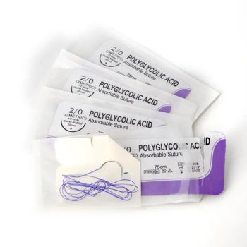 Medical Sterile Absorbable Braided Polyglycolic Acid Surgical Suture - Heze Remed Polymer Material Co., Ltd - China