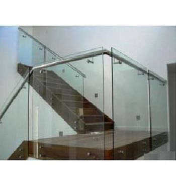 Tempered Glass Railing Material High-grade Glass And Steel Installation Method Easy To Install Dimension Accuracy Accurate - Akarshnaa Designers - India
