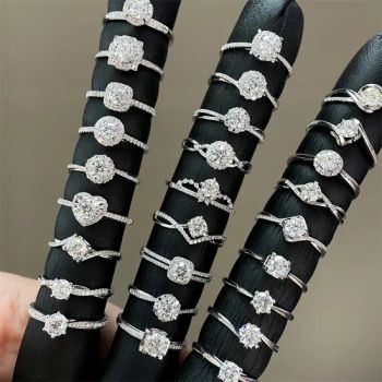 Igi Certified Diamond Lab Grown Wedding Rings Pure 14K Gold Diamond Synthetic Lab Grown Diamond Ring - Wuzhou Changzhou Fengzuan Jewelry Shop - China