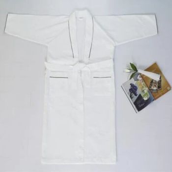 Cheaper Towelling Fabric Nightgown for Hotel Bathroom Robe Size M/L Type Robes Origin China Trademark DPF Season Winter Weave Knitting - Shanghai DPF Textile Co., Ltd. - China