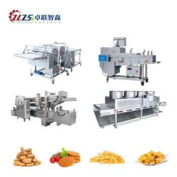 Chicken Nugget & Hamburger Patty Making Machine Efficient Production Line for Meat Pies - Qingdao Zhuolian Zhisen Intelligent Equipment Co., Ltd. - China