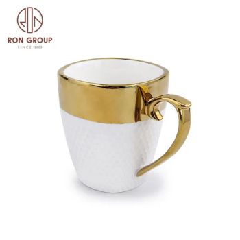 Ceramic Wholesale Gold Mug Porcelain Coffee Tea Cups and Saucers Set - Foshan Ron Hospitality Supplies Co., Ltd. - China