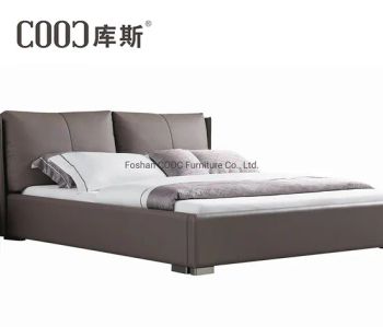 New Design Bedroom Bed Leather Furniture Style Modern OEM Accepted Shape Square Condition New Trademark cooc Color - Foshan COOC Furniture Co., Ltd. - China
