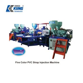 Three Colors PVC Pcu Shoe Upper Strap Injection Moulding Making Machine Machinery - QUANZHOU KINGKUNG IMP. AND EXP. TRADE CO., LTD. - China