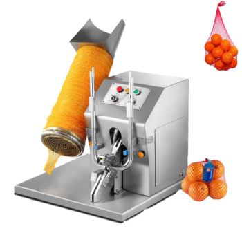 Mesh Bag for Industry Netting Onions Auto Clipping Fruit Packing Net Machine Semi Automatic Auger Filler Mesh Net Bags Packing Fruit and Vegetables Clipping - Henan Chuang Qin Mechanical Equipment Co., Ltd. - China