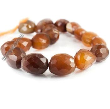 Golden Brown Agate Faceted Nugget Beads - Furun Gems Co., Limited - China