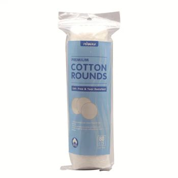 Organic Makeup Remover Cotton Rounds Lint Free Material 100% Cotton Origin Ningbo, China Trademark Riway or OEM Specification - Ningbo Riway Industrial Co., Ltd. - China