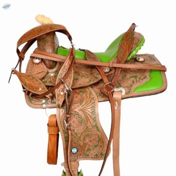 Genuine Buffalo Leather Horse Saddle -  BS International  - India