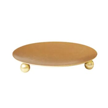 Golden Iron Plate Candle Holder/Simple Candle Holder Origin China Trademark OEM Brand Name OEM Metal Type Iron Model NO. HPJJ-1323 - Wuxi Hengpei Import & Export Co., Ltd. - China
