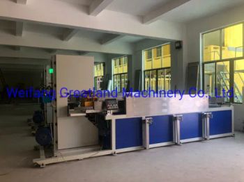 Automatic Maxi Roll Toilet Paper Band Saw Cutter Origin China Weight 1800kg Condition New Model Glm3000 Model NO. GLM Type - GREATLAND PULP AND PAPER TECHNOLOGY CO.,LTD - China
