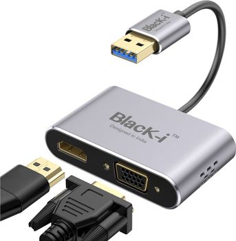 BI-U3HV Black-i USB 3.0 To HDMI Converter, Male, VGA Brand Black-i Warranty 3 Years Converter type VGA Connector Type - Blackcat India - India