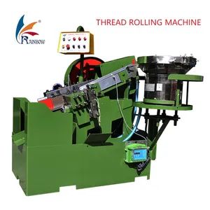High Speed Flat Die Thread Rolling Machine for Bolts and Screws - HARBIN RAINBOW TECHNOLOGY CO., LTD. - China
