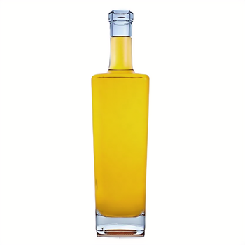 750ml vodka glass bottle super flint glass silk screen print with corks - Shandong Sinobottles Packaging Co., Ltd. - China
