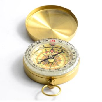 Outdoor Portable Travel Hiking Copper Compass Camping Watch Style Compass - Nanjing Langfeng Outdoor Products Co. Ltd - China