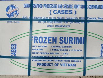 Surimi (Mix, Itoyori, ESO) Packaging Customized Sourcing Ethic Ethical Product Forms Raw, Cooked Humidity Control - CAMAU SEAFOOD PROCESSING and SERVICE JOINT-STOCK CORPORATION (CASES)  - Vietnam