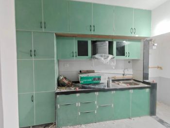 Modular Kitchen Cabinets Finish Laminate Or Acrylic Design Feature Sleek Design Material Mdf, Plywood, Or Particle - Dada Aluminum & Furniture Mart - India